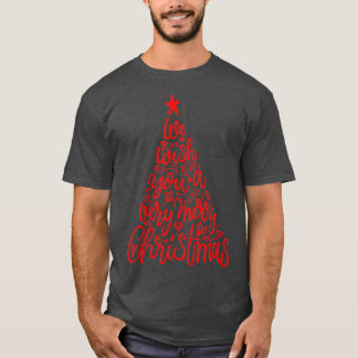 Merry Christmas Pine Trees Christmas Tree Xmas  T-Shirt