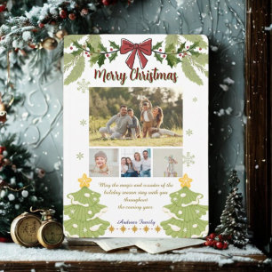 Merry Christmas Pineneedle Holiday Card