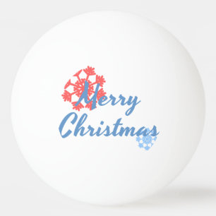 Merry Christmas Ping Pong Ball