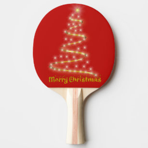 Merry Christmas Ping Pong Paddle