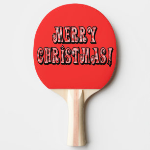 Merry Christmas! Ping Pong Paddle