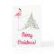 Merry Christmas! - Pink Flamingo Silhouette
