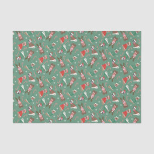 Merry Christmas Pit Bull Dogs Tissue Paper