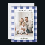 Merry Christmas! Plaid pattern, photo  Holiday Card<br><div class="desc">Customer specific "Merry Christmas" plaid-pattern,  photo holiday card. Modern & simple for paper and digital lovers in print and download.</div>