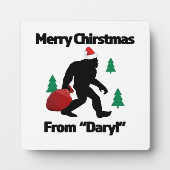 Merry Christmas  Plaque (Front)