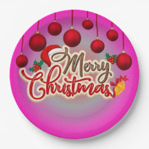 Merry Christmas Plate