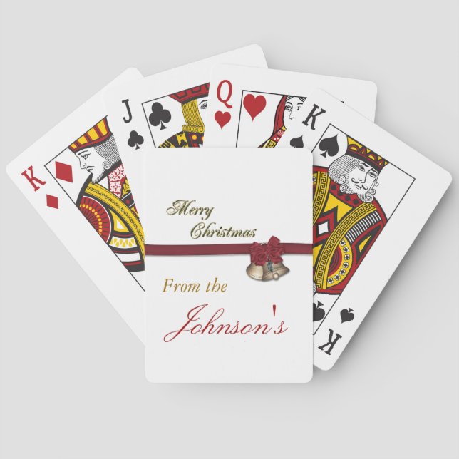 Merry Christmas Playing Cards (Back)