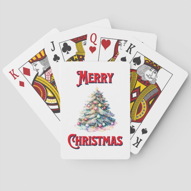 Merry Christmas Playing Cards (Back)