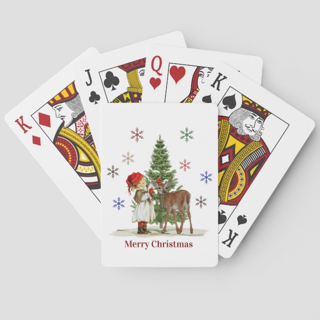 Merry Christmas Playing Cards (Back)