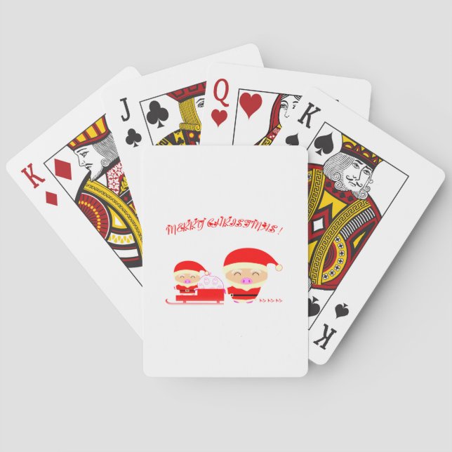 Merry Christmas Playing Cards (Back)