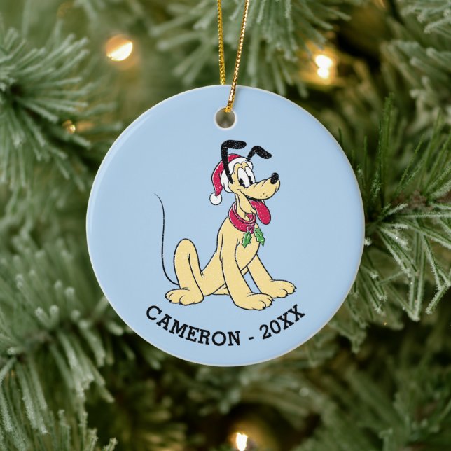 Merry Christmas | Pluto Ready Christmas Ceramic Ornament (Tree)