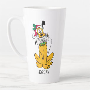 Merry Christmas   Pluto Santa Claus Latte Mug