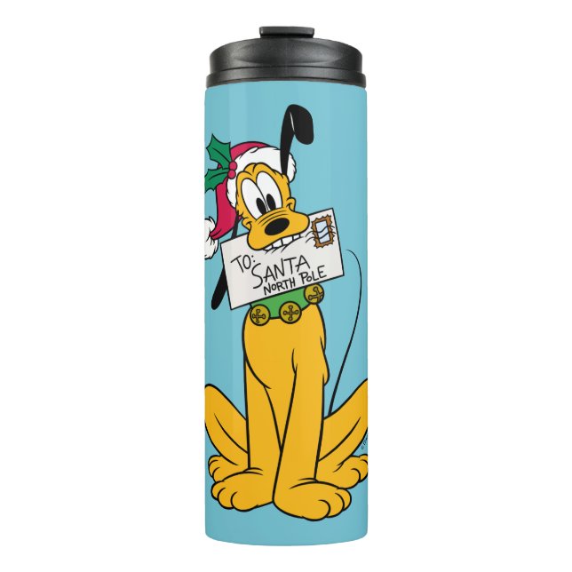 Merry Christmas | Pluto Santa Claus Thermal Tumbler (Front)