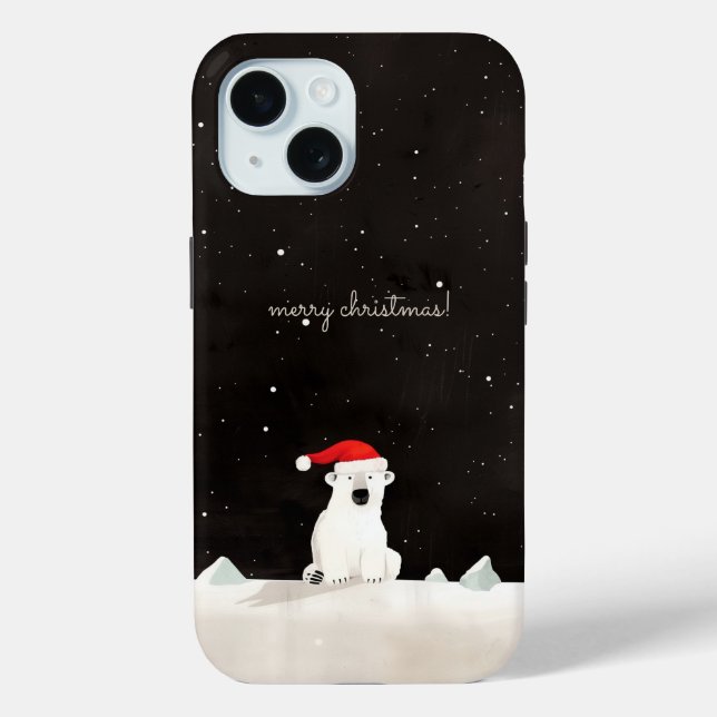Merry Christmas Polar Bear! Case-Mate iPhone Case (Back)