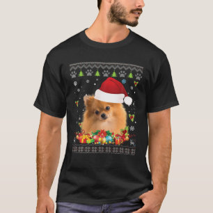 Merry Christmas Pomeranian Dog Ugly Sweater Santa 