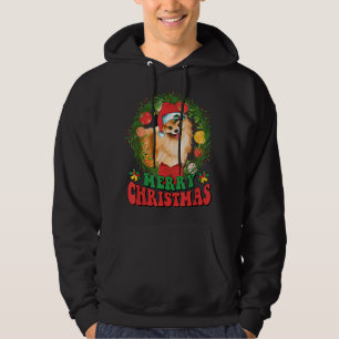 Merry Christmas Pomeranian Santa Dog Lover Ugly Sw Hoodie