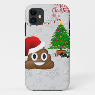 merry christmas poo emoji iPhone 11 case