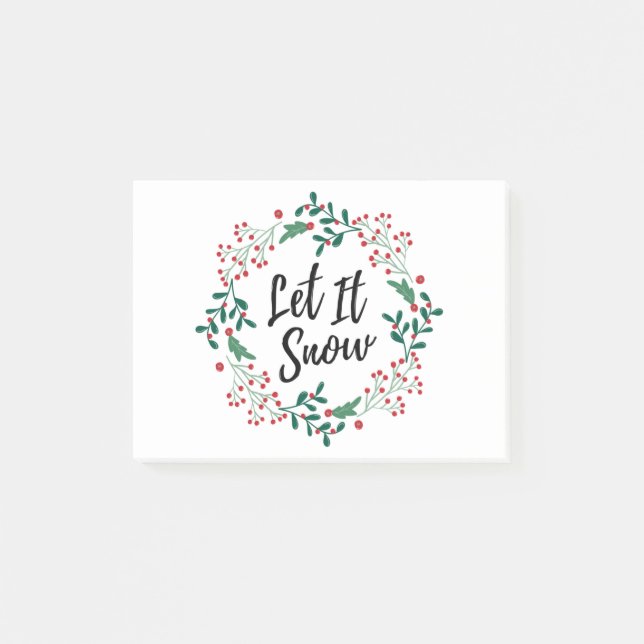 Merry Christmas Post-it Notes (Front)