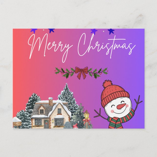Merry Christmas  Postcard (Front)