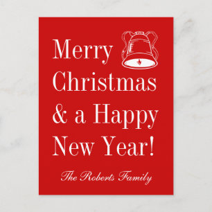 Merry Christmas postcards personalized greetings