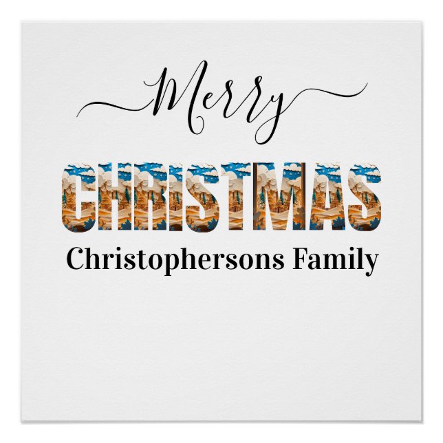 Merry Christmas Poster (Front)