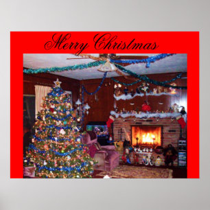 MERRY CHRISTMAS, poster CHEMINÉE