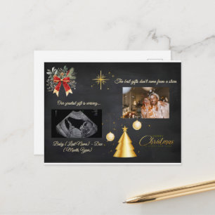 Merry Christmas Pregnancy Chalkboard Announcement