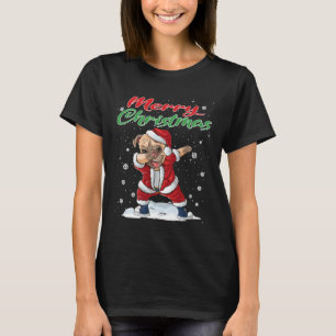 Merry Christmas Pug Dog Dabbing Dance Classic  506 T-Shirt