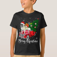 Merry Christmas Pug Lover Santa Light Red Truck Xm