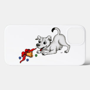 Merry Christmas! Puppy with Bell and Ball iPhone 13 Case