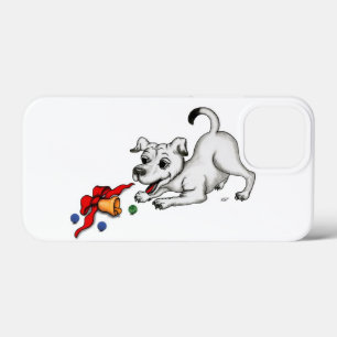 Merry Christmas! Puppy with Bell and Ball iPhone 13 Mini Case