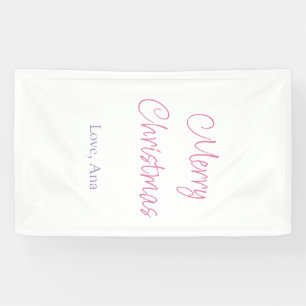 merry christmas purple pink name love holiday simp banner