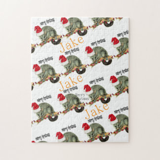 Merry Christmas Puzzle Christmas Opossum
