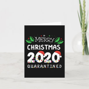 Merry Christmas Quarantined Funny Xmas Card