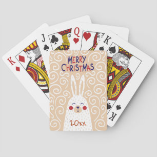 Merry Christmas/Rabbit Design/Playing Cards