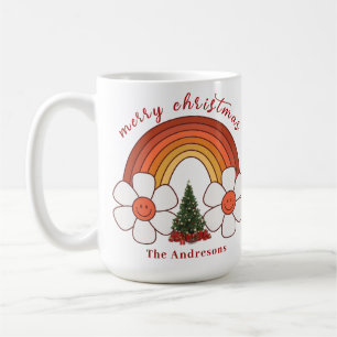 Merry Christmas Rainbow Personalized Mug