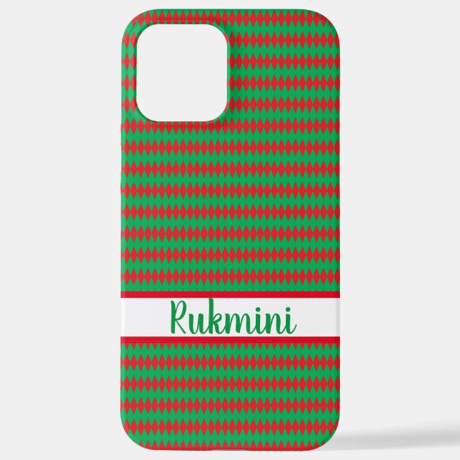 Merry Christmas red and Green  case (Back)