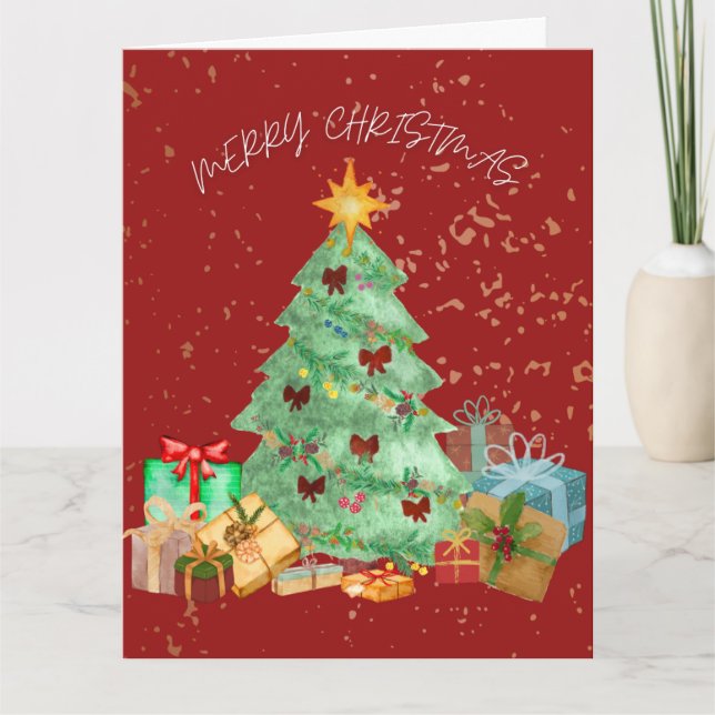 MERRY CHRISTMAS(RED) CARD (Front)