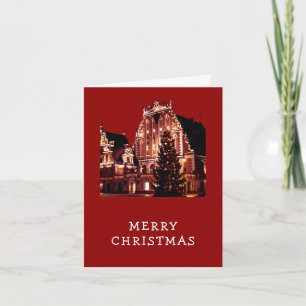 Merry Christmas red Card