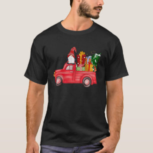 Merry Christmas Red Gnome Truck Funny  Men Women K T-Shirt