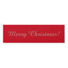 Merry Christmas! Red Gold Brown Matte Wall Text
