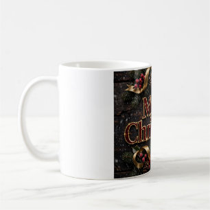 Merry Christmas Red & Gold Coffee Mug