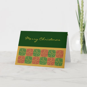 Merry Christmas Red Green Custom Cards