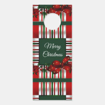 Merry Christmas Red Green Plaid