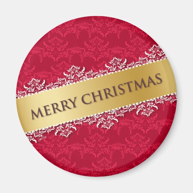 Merry Christmas red - Magnet (Front)