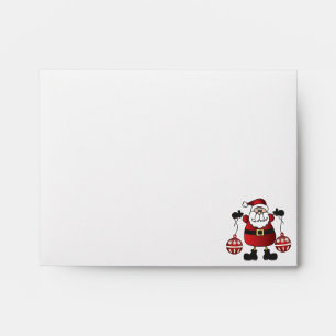 Merry Christmas Red Santa Claus Envelope