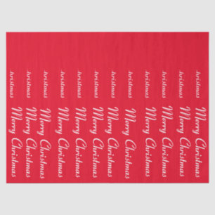 Merry Christmas Red Tissue Paper