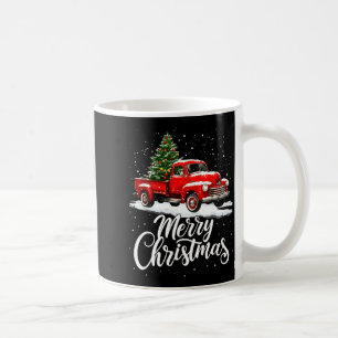Merry Christmas Red Truck Family Matching Christma Coffee Mug