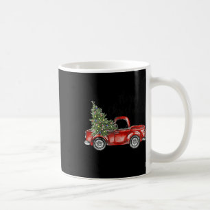 Merry Christmas Red Truck Tree Light Funny Family Coffee Mug