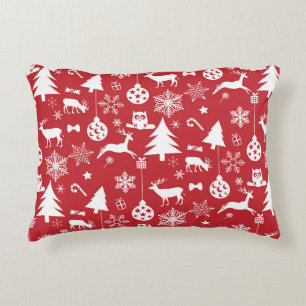 Merry Christmas: Red Vintage Collection Accent Pillow